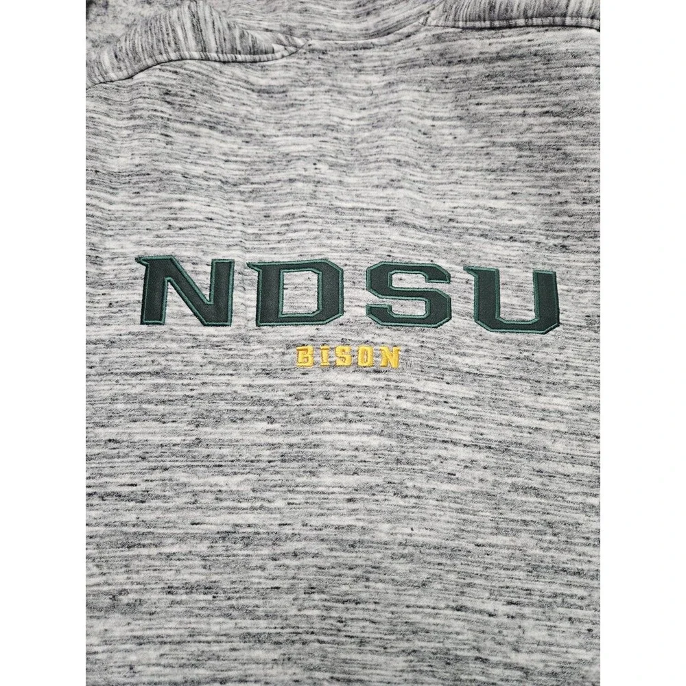 NDSU Bison Franchise Club NCAA Full Zip Hoodie Jacket Heather Gray Size XXXL NWT